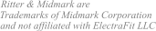 Ritter & Midmark are   Trademarks of Midmark Corporation  and not affiliated with ElectraFit LLC